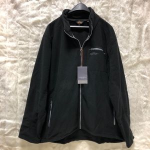 Mens XXL Trout Bum Full Zip Fleece Black